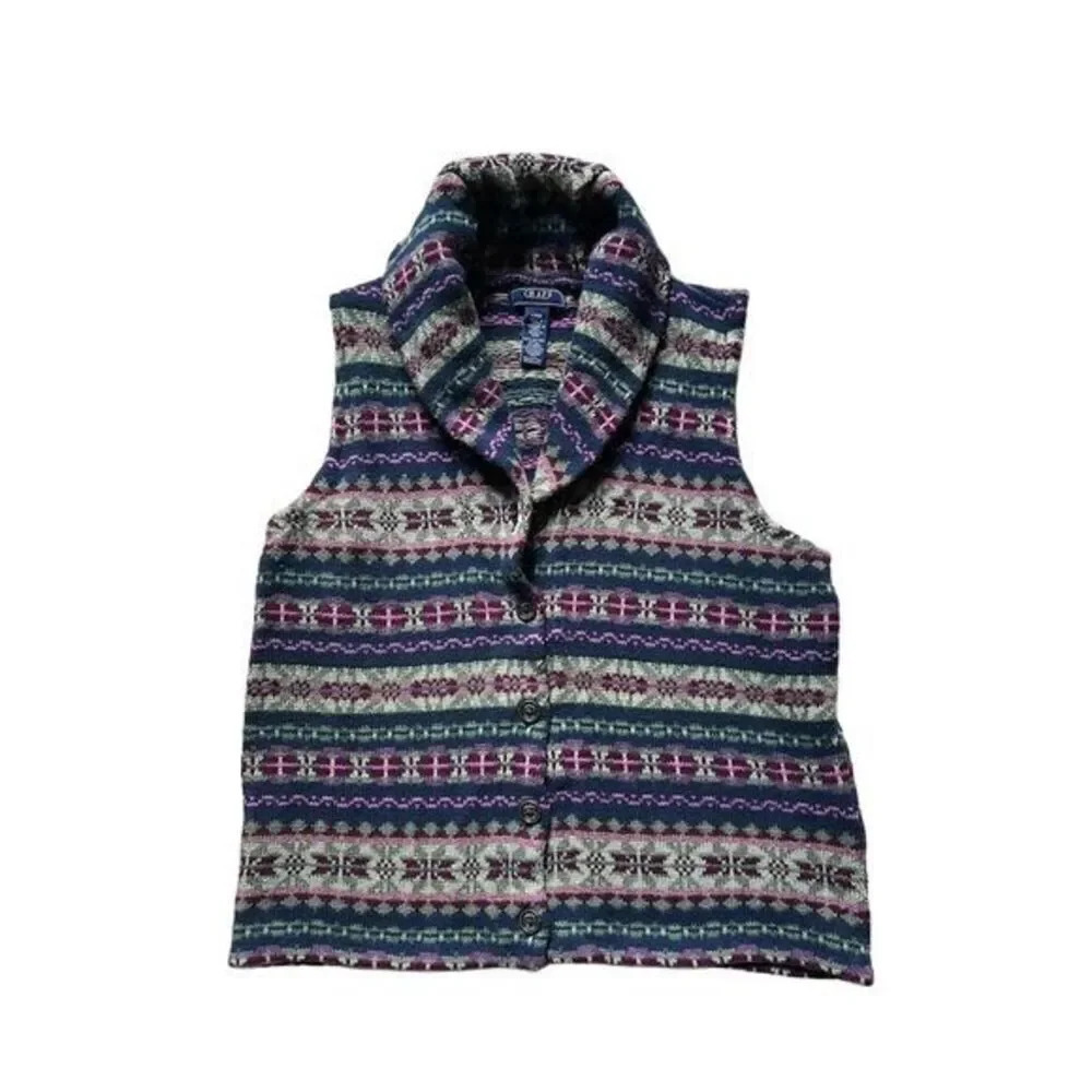 Chaps‎ Women's Fair Isle multicolor Size L
